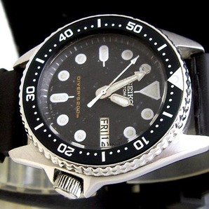 615/7S26-0030 セイコー ダイバー SKX013 ブラックボーイの画像1