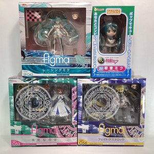 未開封　フィグマ　ねんどろいど　色々 4体セット　figma SP-045 レーシングミク　053 高町なのは　056 フェイト・テスタロッサ　等