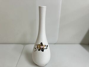 （Y-270） 花瓶 一輪挿し 陶器 フラワーベース かびん 白 梅 （とっくり
