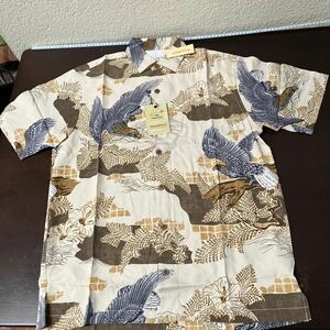 新品TOMMY BAHAMA トミーバハマ シルクアロハシャツ 32346 USAサイズ M BU