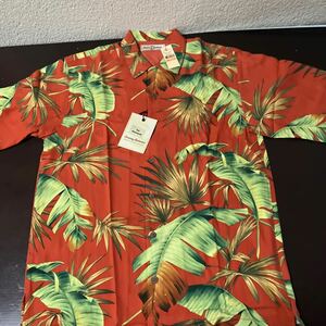 新品TOMMY BAHAMA トミーバハマ シルクアロハシャツ 31461 USAサイズS OR