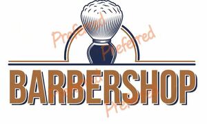 新作☆理容・barber barber shop ステッカー　b