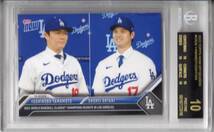 2023 TOPPS NOW OFFSEASON OS26 YOSHINOBU YAMAMOTO 山本由伸 SHOHEI OHTANI 大谷翔平 BGS10 ドジャース 移籍 入団会見 ブラックラベル_画像1