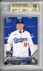 2023 TOPPS NOW OFFSEASON OS25 YOSHINOBU YAMAMOTO 山本由伸 BGS10 ドジャース 移籍 入団会見 RC FA