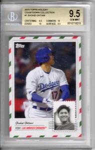 2023 TOPPS HOLIDAY COUNTDOWN COLLECTION SHOHEI OHTANI 大谷翔平 ドジャース DODGERS BGS9.5