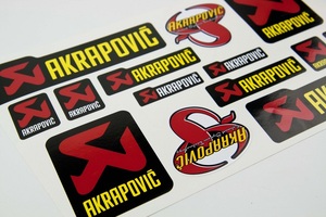 AKRAPOVIC Decal set アクラポビッチ ステッカー シール セット