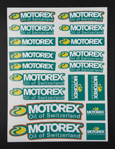 Motorex OIL Sponsors モトレックス バイクオイル ステッカー シール デカール 送料無料 セット