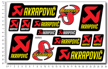 AKRAPOVIC Decal set アクラポビッチ ステッカー シール セット_画像4