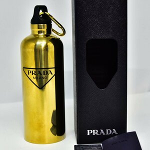 鑑定済 正規品 新品 プラダ タンブラー 水筒 ボトル 500ml ゴールド メンズ レディース PRADA 2UH003 2FJ2 OOJ F019F