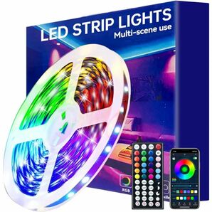 LEDテープライト 5M 間接照明 ストリングライト イルミネーション おしゃれ RGB 両面テープ 高輝度