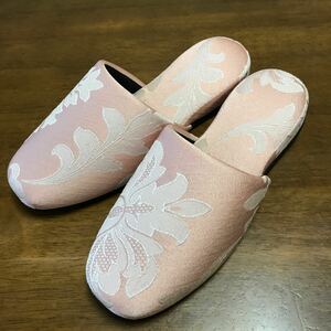 新品　スリッパ　ジャガード　セレナ　来客用　25㎝　日本製(ピンク)定形外郵便350円