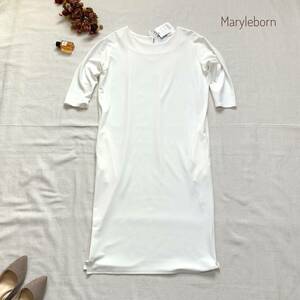 新品タグ付き☆厳選　定価2万　大人カジュアル♪　Maryleborn　メルリボーン　ホワイトロングワンピース　F