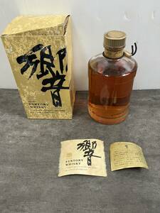 SUNTORY WHISKY 響/HIBIKI 750ml 43％ 裏ゴールドラベル 金キャップ 旧ボトル 未開栓 液面低下等の可能性有 ラベル剥がれ有 現状お渡し