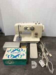 RICCAR/li car RZ-500 sewing machine auto stitch .- sewing machine cam set electrification verification settled operation doesn't do ( motor sound only verification settled Junk present condition delivery 