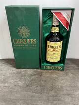 CHEQUERS OVER 12 YEARS BLENDED SCOTCH WHISKY/チェッカーズ 12年 ブレンド 750ml 43度 箱付き 未開栓 液面低下等の可能性有 現状お渡し_画像1