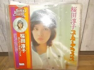 b1038　LP　【N-Aシミ有り-有】　桜田淳子/スーパーデラックス