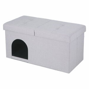  pet house & storage bench box width width 76cm gray withstand load ( bench )80kg-53709