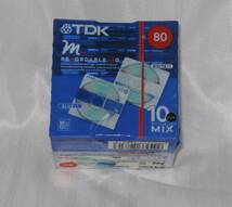 未使用 未開封 TDK m. MD mini DISK 80分 10枚パック+ビクターCLEAR80 11枚セット 日本製 希少 レア_画像3