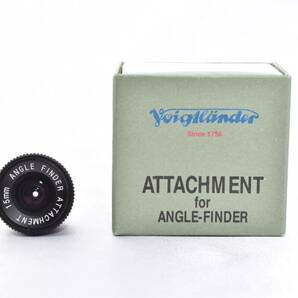 ★外観超美品★フォクトレンダー Voigtlander アングルファインダー アタッチメント 15mm Attachment Angle-Finder ファインダー   #d87の画像1