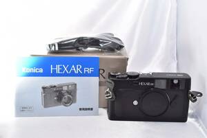 ★奇跡の新品級★Konica コニカ Hexar ヘキサー RF Black 35mm Rangefinder Film Camera ★元箱付き★ #d113