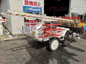 （山形酒田）ヤンマー 田植え機 VP6 6条植 669時間 ナイスティUFO 自動水平装備（95-2402-17）