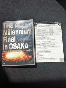 THE ALFEE Millennium Final in OSAKA Live A.D. 1999　DVD ライブ　星空のディスタンス　AUBE Last Stage 坂崎幸之助　高見沢俊彦　廃盤