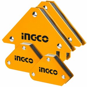 【現品限り】 マグネット INGCO（インコ） 4個入り（M＋Sサイズ） 溶接マグネット 溶接 溶接用マグネット 磁気溶接ホルダ