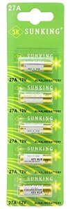 【おすすめ】 － 1シート SUNKING 12V オーディオファン 27A 日本国内より発送 （5個） アルカリ電池