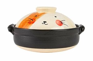 【お買い得品】 8号土鍋 マルヨシ陶器 M0523 手描ねこ