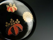 【おすすめ】 日本製 中棗 色蒔絵 茶道具 高台寺蒔絵 樹脂製 黒塗_画像5