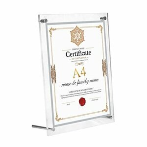 Art hand Auction [During SALE] Photo Acrylic Photo Frame Poster Exhibition Picture Painting Gift A4 Acrylic Certificate of Appreciation Award Frame Frame, art supplies, picture frame, others