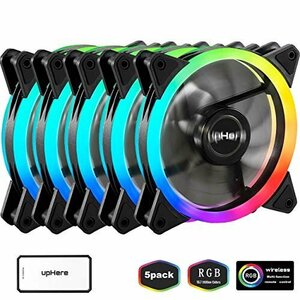 人気商品！ 静音タイプ 120ｍｍPCケースファン Nｏｖｏｎｅｓｔ （RGB12MM－5） 25ｍｍ厚 LEDリング搭載 （5