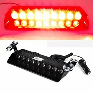 【お買い得品】 レッド カー警告注意 9LED 点滅モード 12V 9W ランプ バントラック緊急ストロボライト