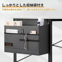 【特価】 ｐｃデスク 机 勉強机 収納袋付き フック付き ワークデスク ?子 幅100ｃｍ×奥行50ｃｍ ゲーミングデスク KK_画像4