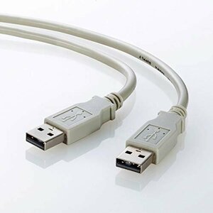即決価格★ サンワサプライUSBケーブル（A－Aコネクタ・1ｍ）KB－USB－A1K2