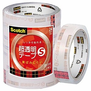 【在庫品のみ】 24ｍｍ×35ｍ BK－24N スコッチ 5巻パック 3M 超透明テープS 大巻