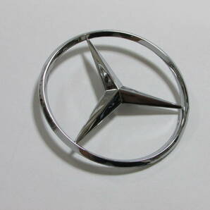 Mercedes Benz メルセデス ベンツ リア トランク エンブレム メッキ シルバー 85mmの画像2