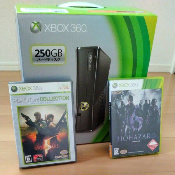 XBOX360 250GB本体＋バイオ5・6ソフトセット