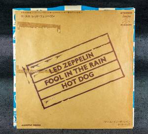 LED ZEPPELIN　レッド・ツェッペリン　FOOL IN THE RAIN　日本盤 W/L PROMO 7inch SINGLE [SWAN SONG　P-530N]