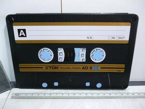当時物/新品 1個/TDK カセット メモケース/カセットテープ型/AD-X46 ノーマル/メモ用紙/カセットテープのデザイン/スチール/販促品★非売品