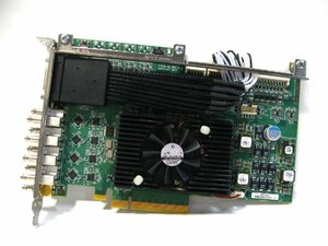 ▽Matrox Xmio3FH Xmio3/4/500 マルチチャンネルSDI IOカード PCI-EX 中古 マトロックス AES/EBU