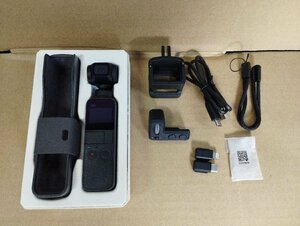 ♪DJI Osmo Pocket OT110 ３軸ジンバルカメラ アクションカメラ コントローラーホイール付属 動作確認済・中古♪