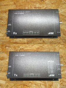 ◎【通電確認済み】 IDK COS-R100HD／COS-T100HD 4K@60対応 HDMI同軸 受信器・送信器セット 現状品◎Z-285