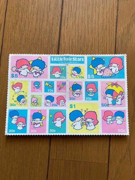 キキララ　シール　サンリオ　Sanrio 切手シール　レトロ　昭和