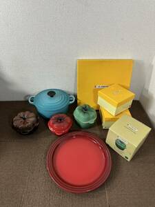 Y【中古品】Le Creuset ル・クルーゼ 両手鍋 他 5点セット 箱付