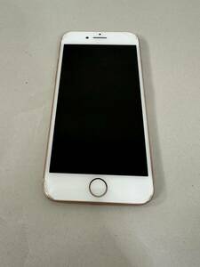 I【現状品】割れ有 ジャンク Apple iphone8 64GB IMEI356731089661888 KDDI MQ7A2J/A ゴールド 判定◯ バッテリ90% 初期化 通電動作確認済