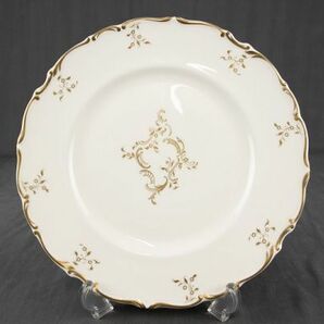 T01-1937 ROYAL DOULTON 15点セット カップ＆ソーサー 皿 蓋付きシュガーポット 白磁 ゴールド イギリス陶磁器 ロイヤルドルトン お茶食器の画像7