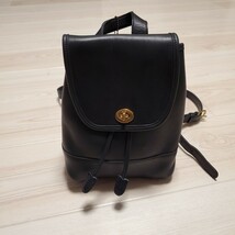 COACH オールドコーチ リュックサック コーチ ターンロック レザー バックパック リュック_画像1