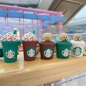 スターバックス キーホルダー ストラップ付きチェーン ホルダー5点セット