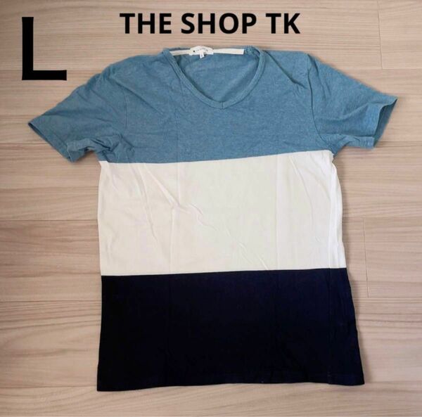 #116 【使用少なく美品！】 THE SHOP TK 半袖シャツ L